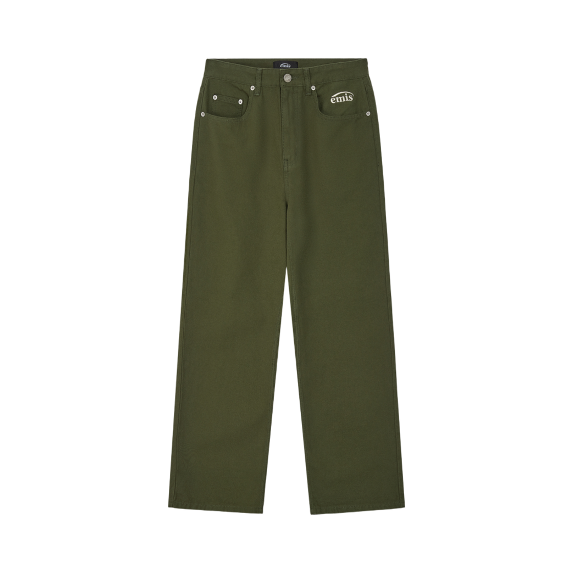 이미스 옥스포드 진 카키(Emis Oxford Jeans Khaki)
