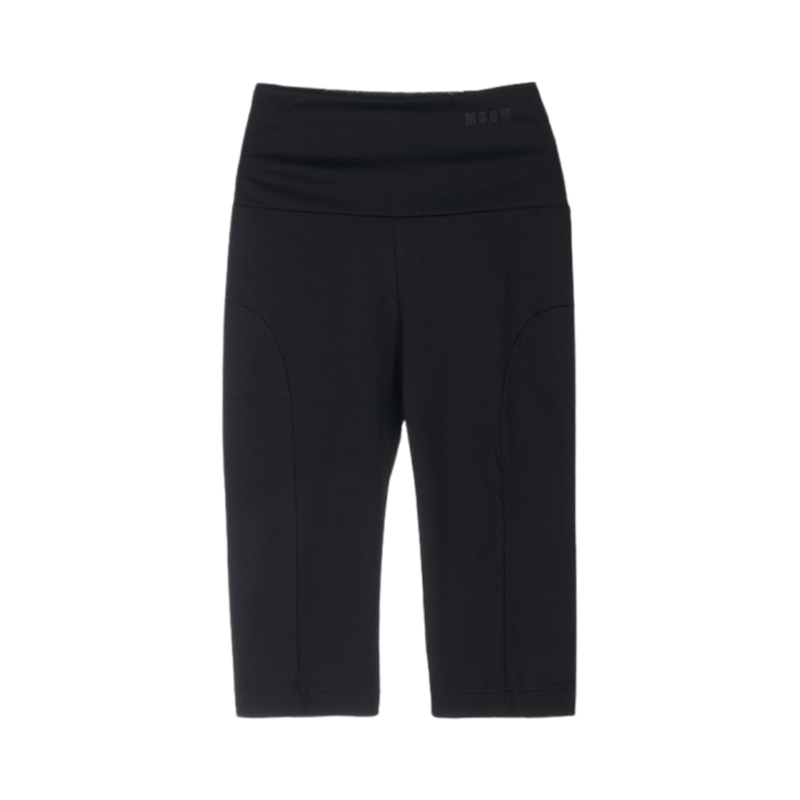 (W) 엠에스지엠 레깅스 쇼츠 블랙((W) MSGM Leggings Shorts Black)