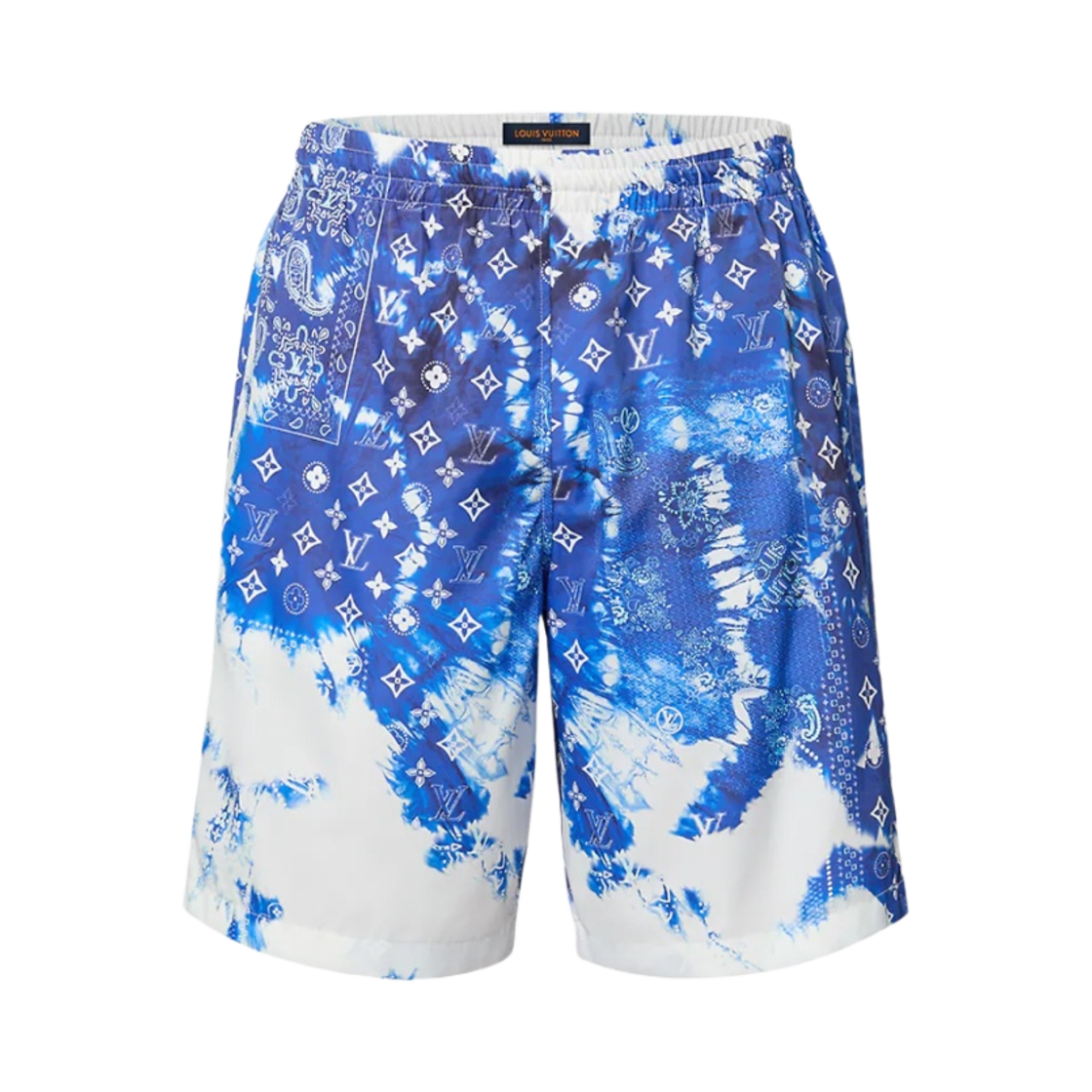 루이비통 반다나 보드 스윔 쇼츠 인디고