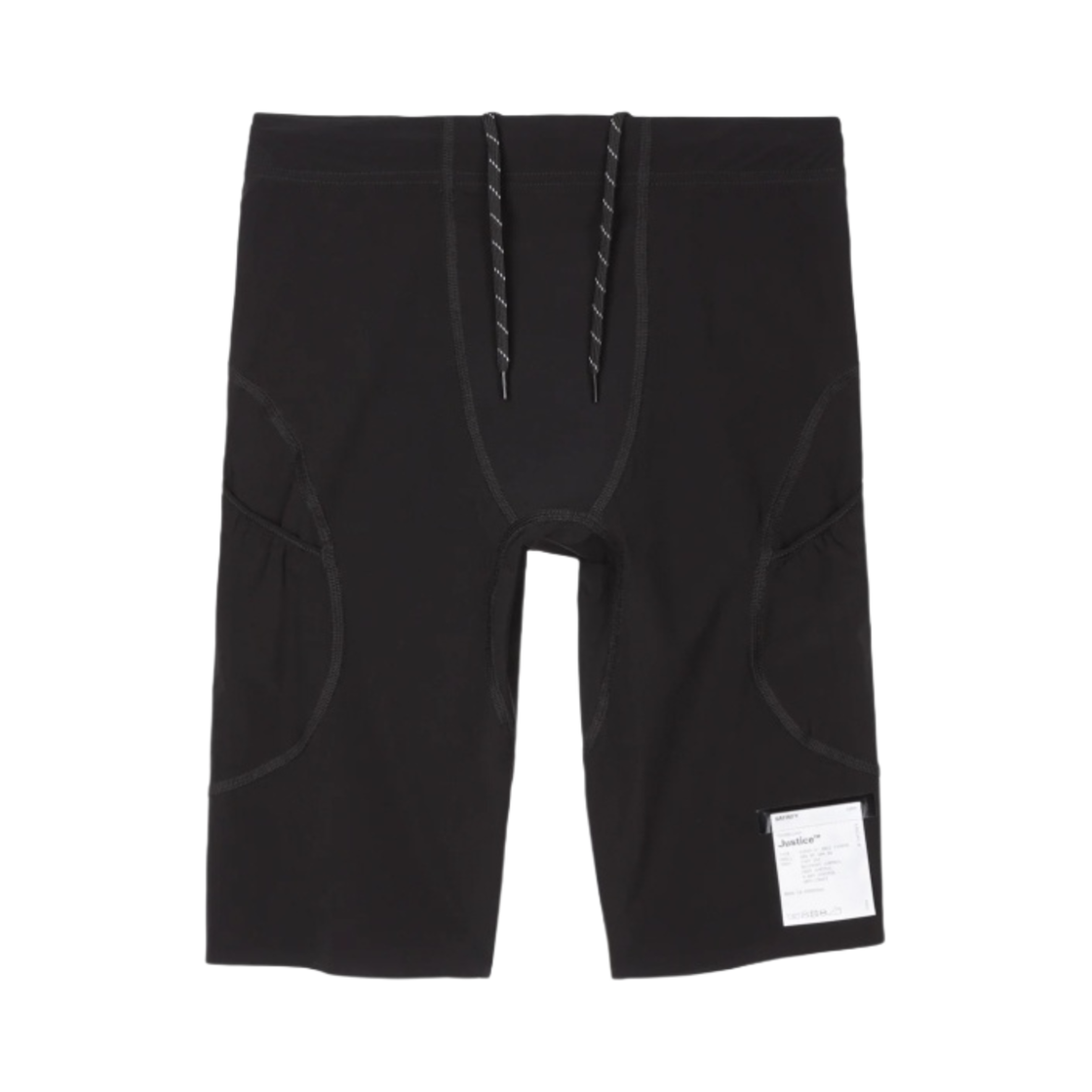 5263-BK-H Satisfy Justice Cargo 9 Inch Half Tights Black