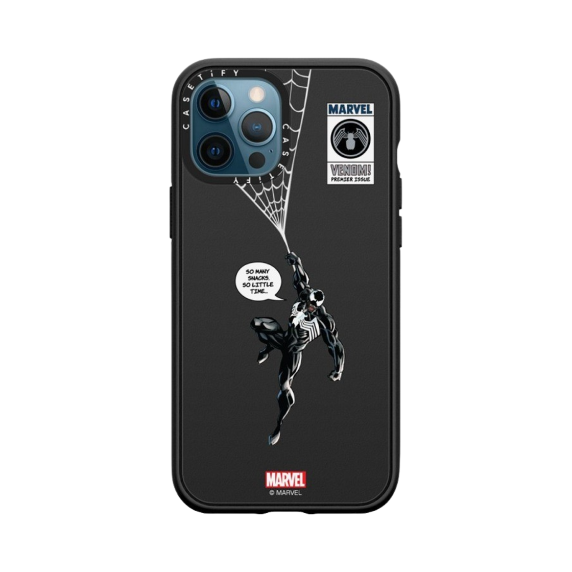 케이스티파이 x 마블 아이폰 베놈 행잉 임팩트 케이스 매트 블랙(Casetify x Marvel iPhone Venom Hanging Impact Case Matte Black) - 2