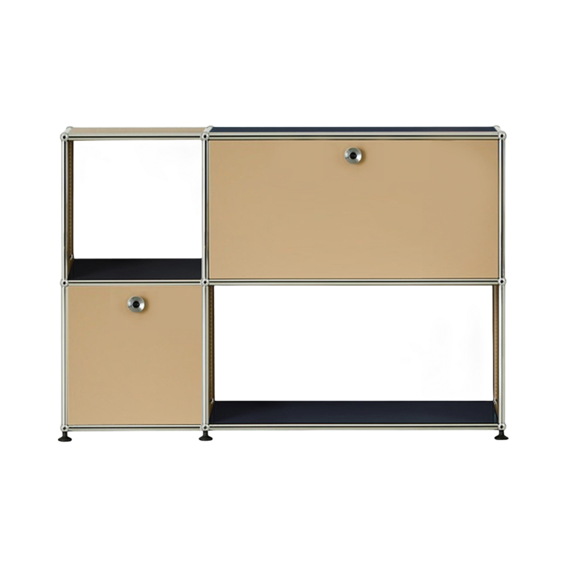 유에스엠 할러 스토리지 2x2 베이지 엔트라사이트(USM Haller Storage 2x2 Beige Anthracite)
