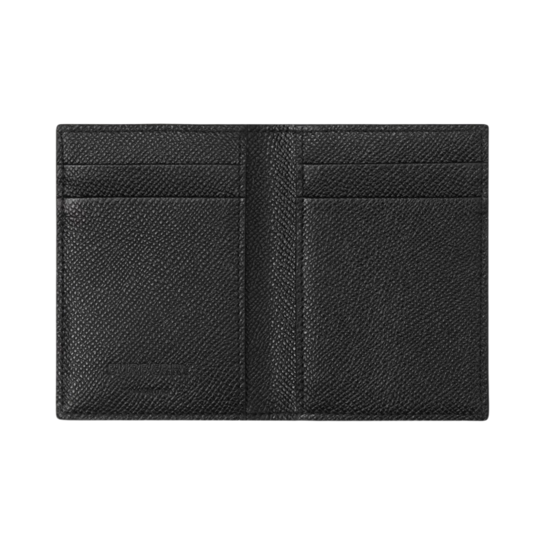 버버리 그레이니 레더 TB 폴딩 카드 케이스 블랙(Burberry Grainy Leather TB Folding Card Case Black) - 2