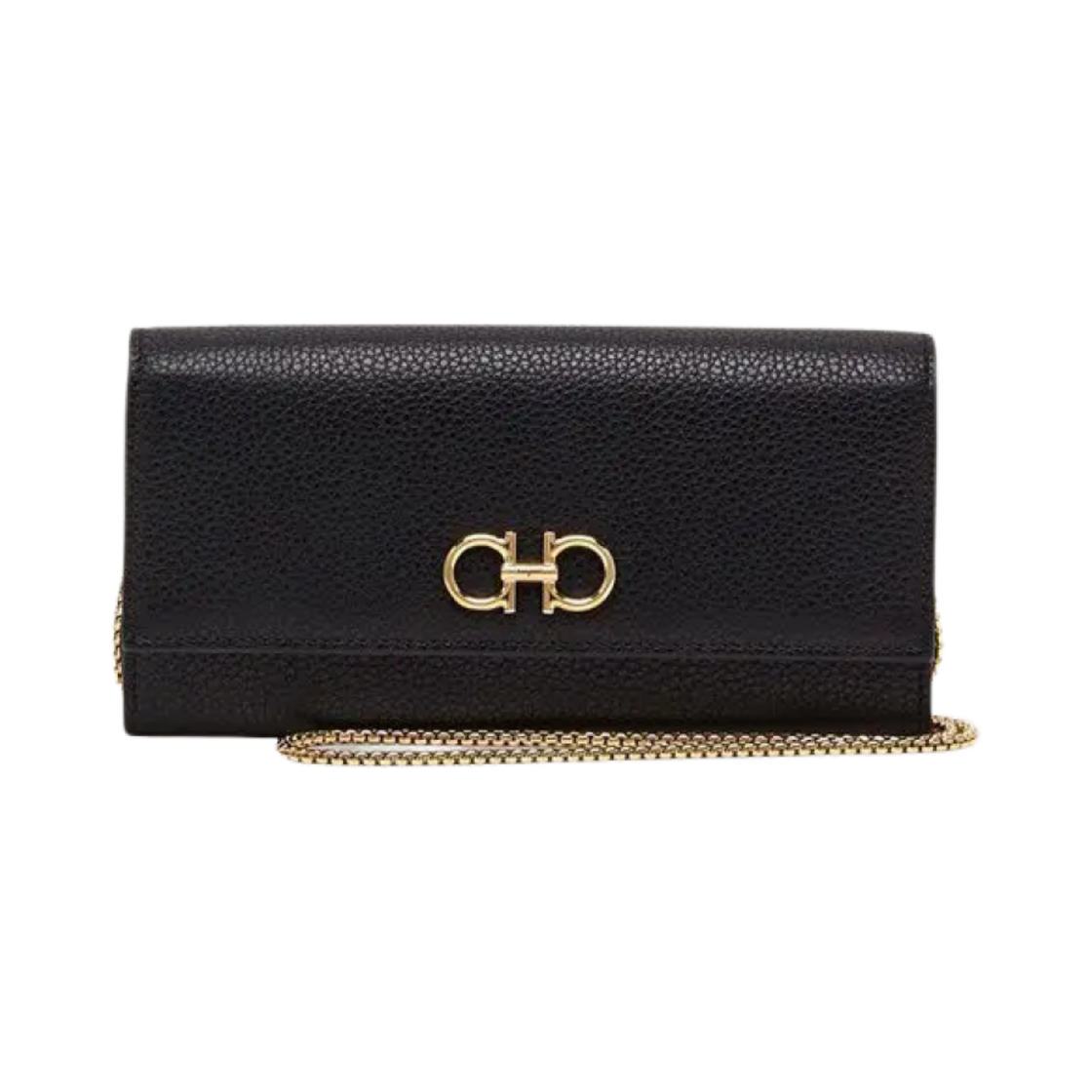 페라가모 간치니 체인 월렛 블랙(Ferragamo Gancini Chain Wallet Black) - 1