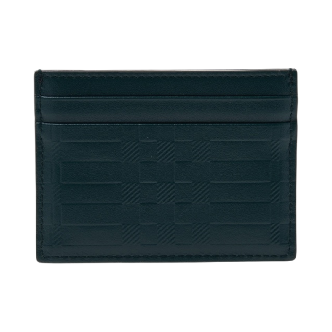 버버리 엠보스드 체크 레더 카드 케이스 다크 비리디언 그린(Burberry Embossed Check Leather Card Case Dark Viridian Green) - 3