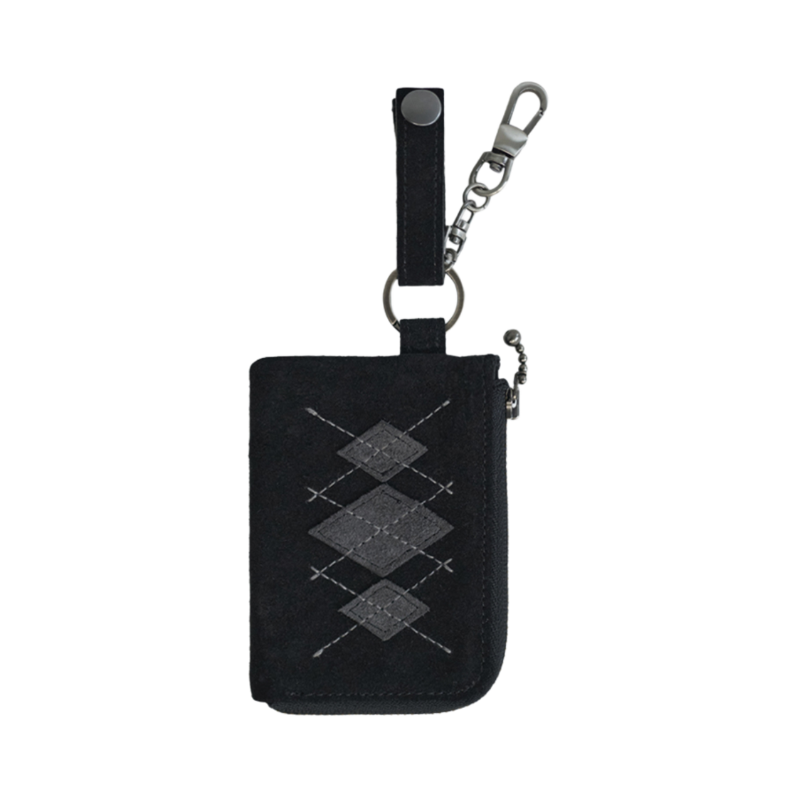 [프리오더] 폴리테루 아가일 카드 월렛 블랙([프리오더] Polyteru Argyle Card Wallet Black)