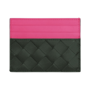 Bottega Veneta Intrecciato Credit Card Case Camping Bubble Gum