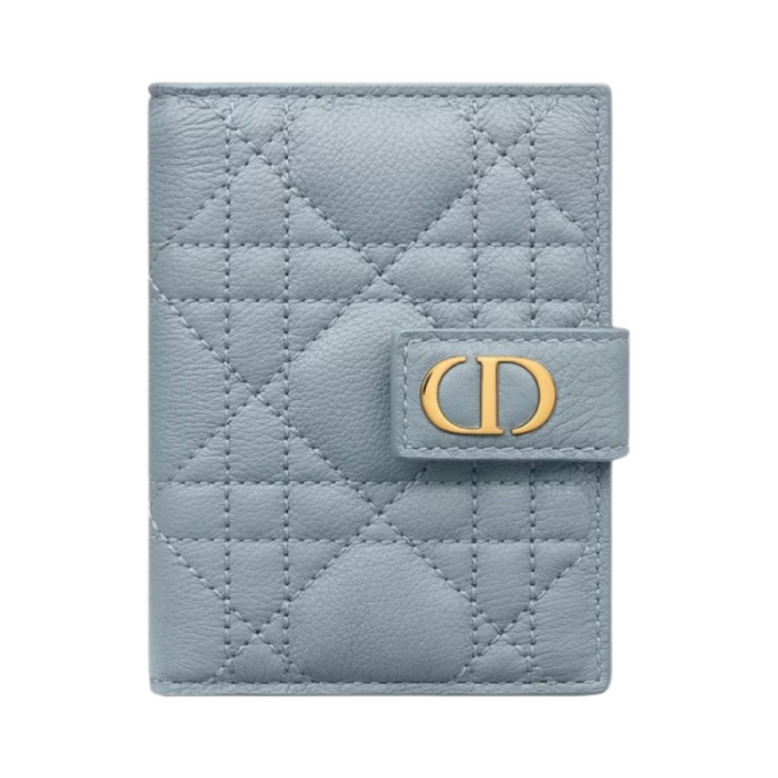 디올 카고 버티컬 카드 홀더 서플 까나쥬 카프스킨 클라우드 블루(Dior Caro Vertical Card Holder Supple Cannage Calfskin Cloud Blue) - 1