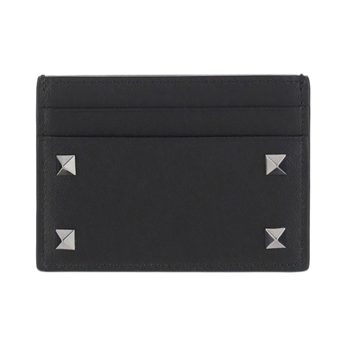 P0655VH30NO Valentino Rockstud Card Holder Black