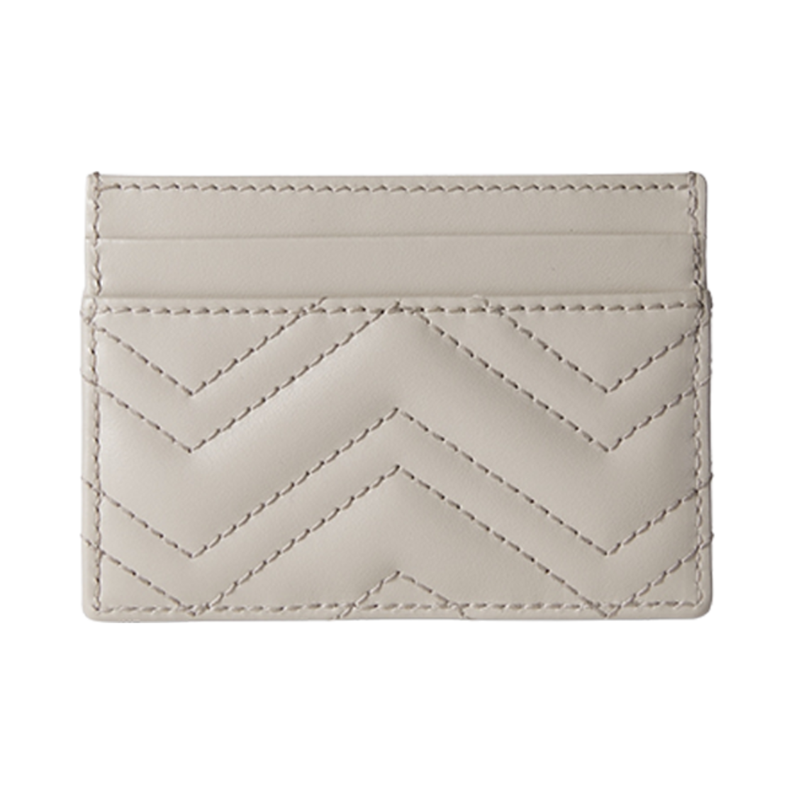 구찌 GG 마몽 마틀라세 카드 케이스 라이트 베이지 레더(Gucci GG Marmont Matelasse Card Case Light Beige Leather) - 3