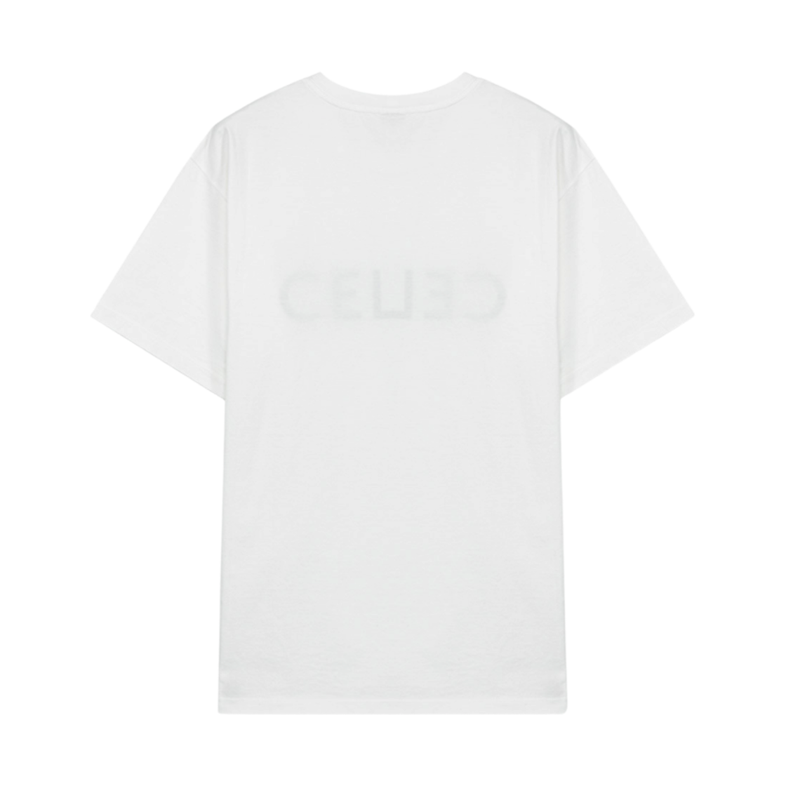 셀린느 코튼 저지 루즈 티셔츠 셀린느 프린트 오프 화이트 블랙(Celine Loose T-Shirt with Celine Print in Cotton Jersey Off White Black) - 2