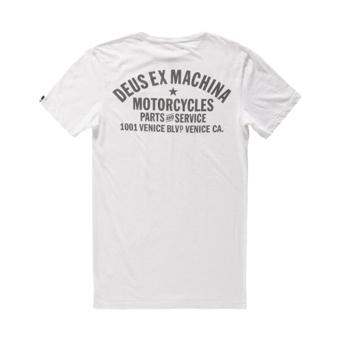 데우스 엑스 마키나 베니스 어드레스 티셔츠 화이트(Deus Ex Machina Venice Address T-Shirt White)