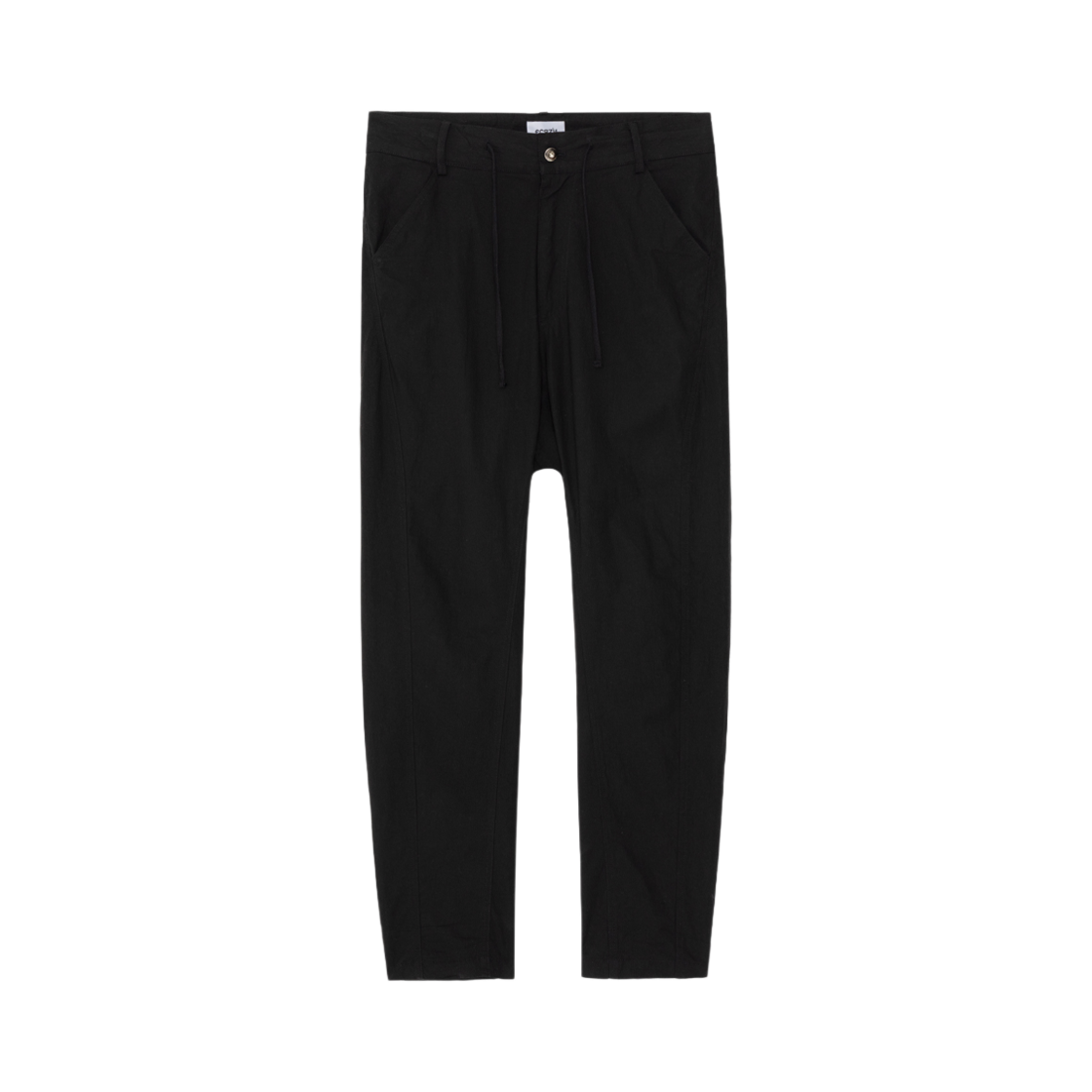 에크라손 커브드 배기 팬츠 블랙(Ecrzn Curved Baggy Pants Black)