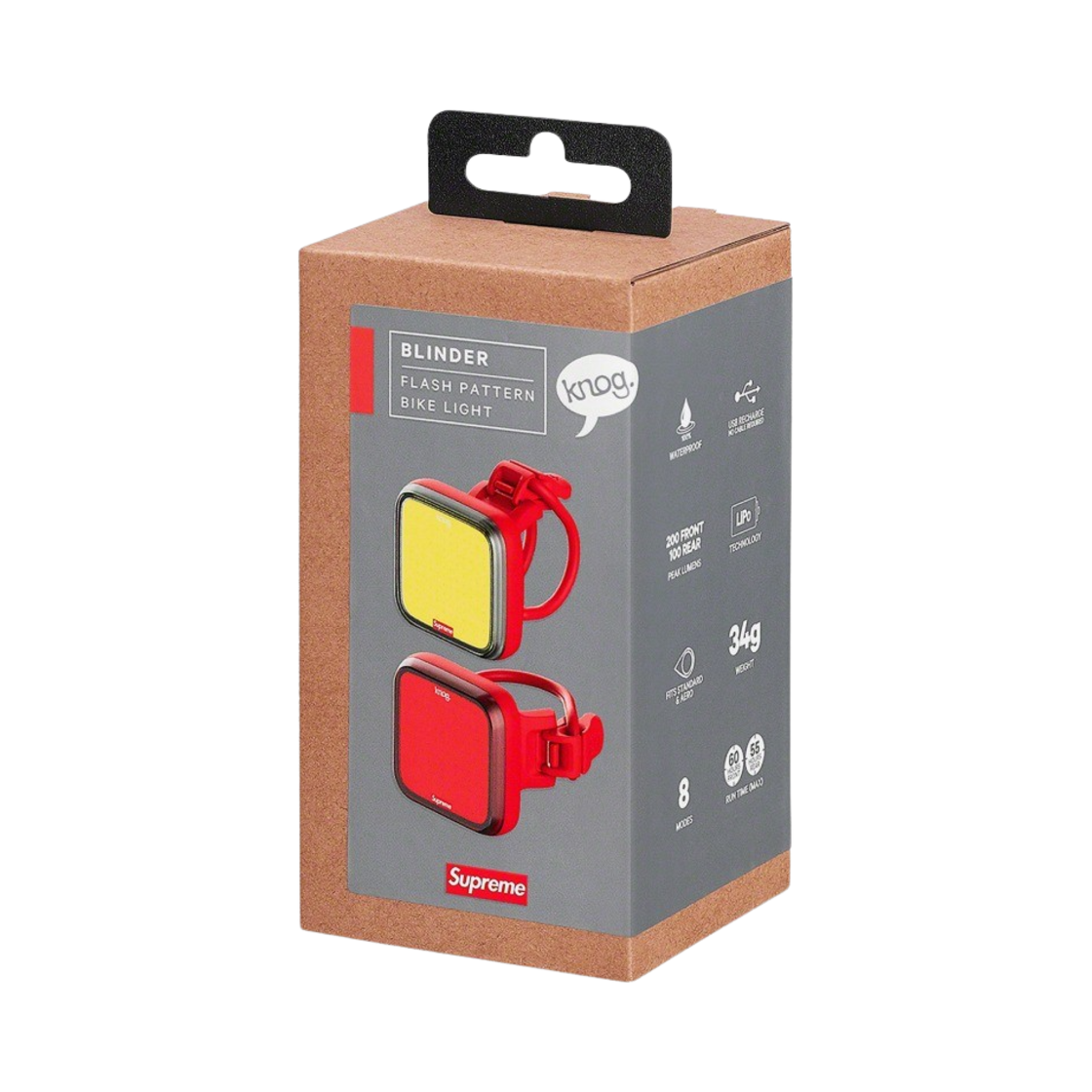 アクセサリー Supreme Knog Blinder Bicycle Lights F/R Supreme x Knog Blinder Bike Light, Set of 2, BRAND NEW, RED