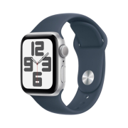 Apple Watch SE 40mm GPS Silver Aluminium Case with Sport Loop Storm Blue (Korean Ver.)
