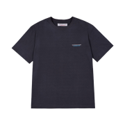 The Museum Visitor Logo Spray Washed T-Shirts Charcoal