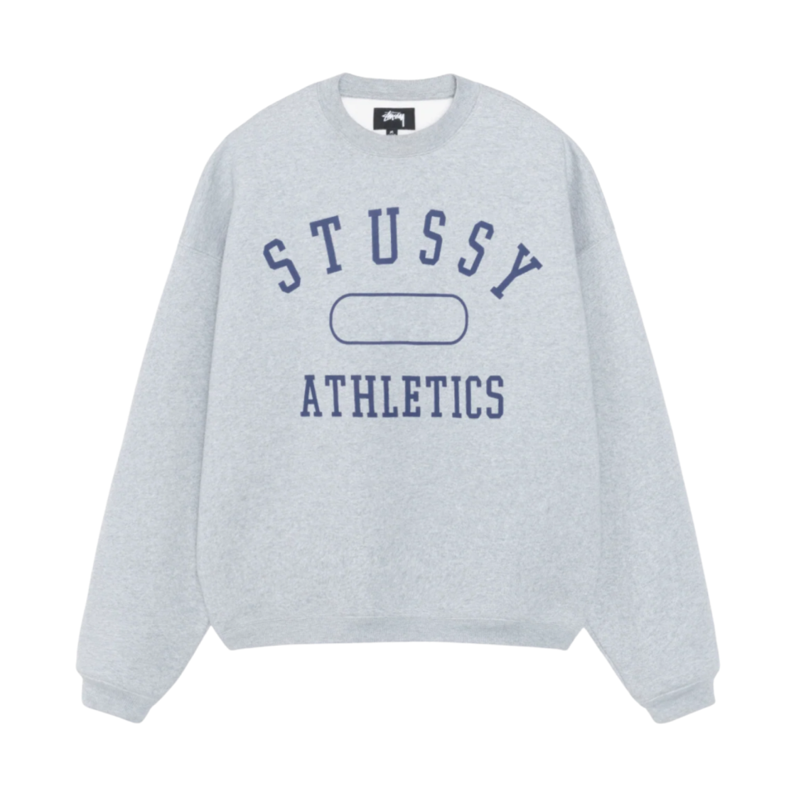 118568 Stussy Athletics Crew Washed Grey Heather