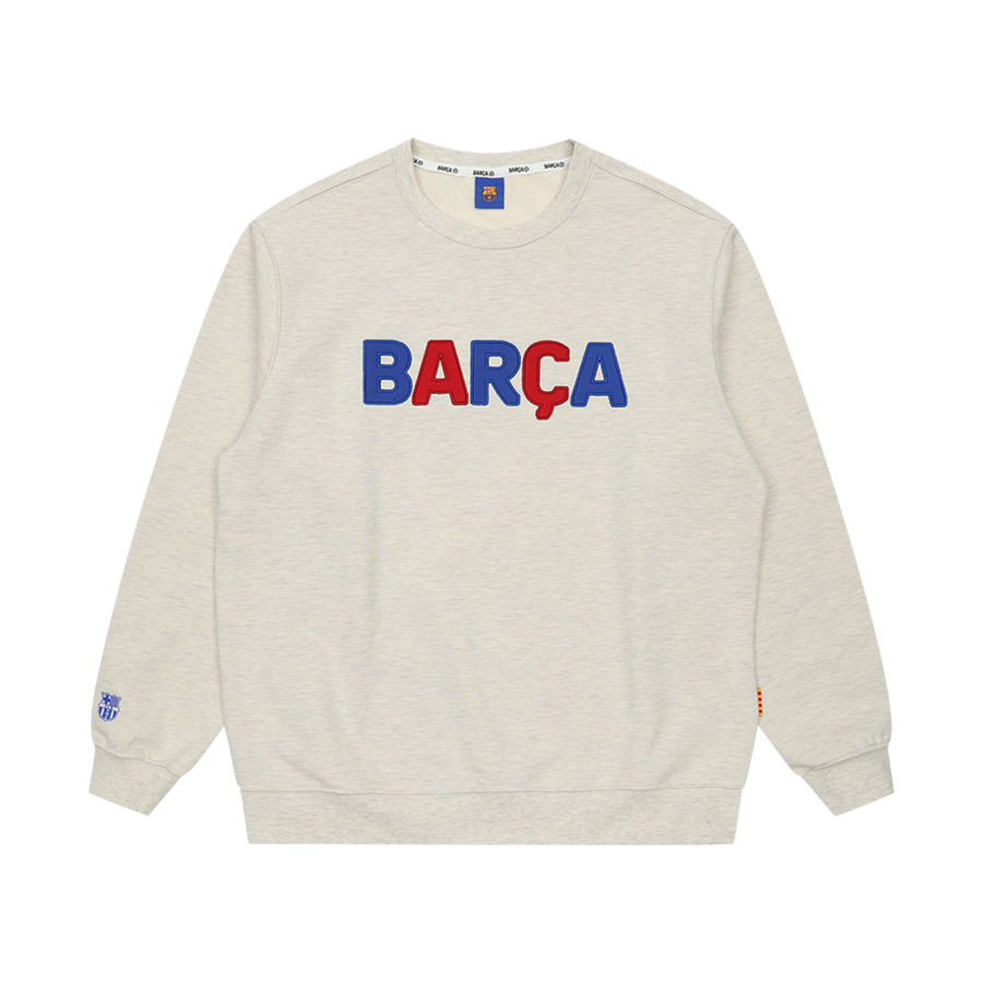 EBCASWOT1 FC Barcelona Classic Line Sweatshirt Oatmeal
