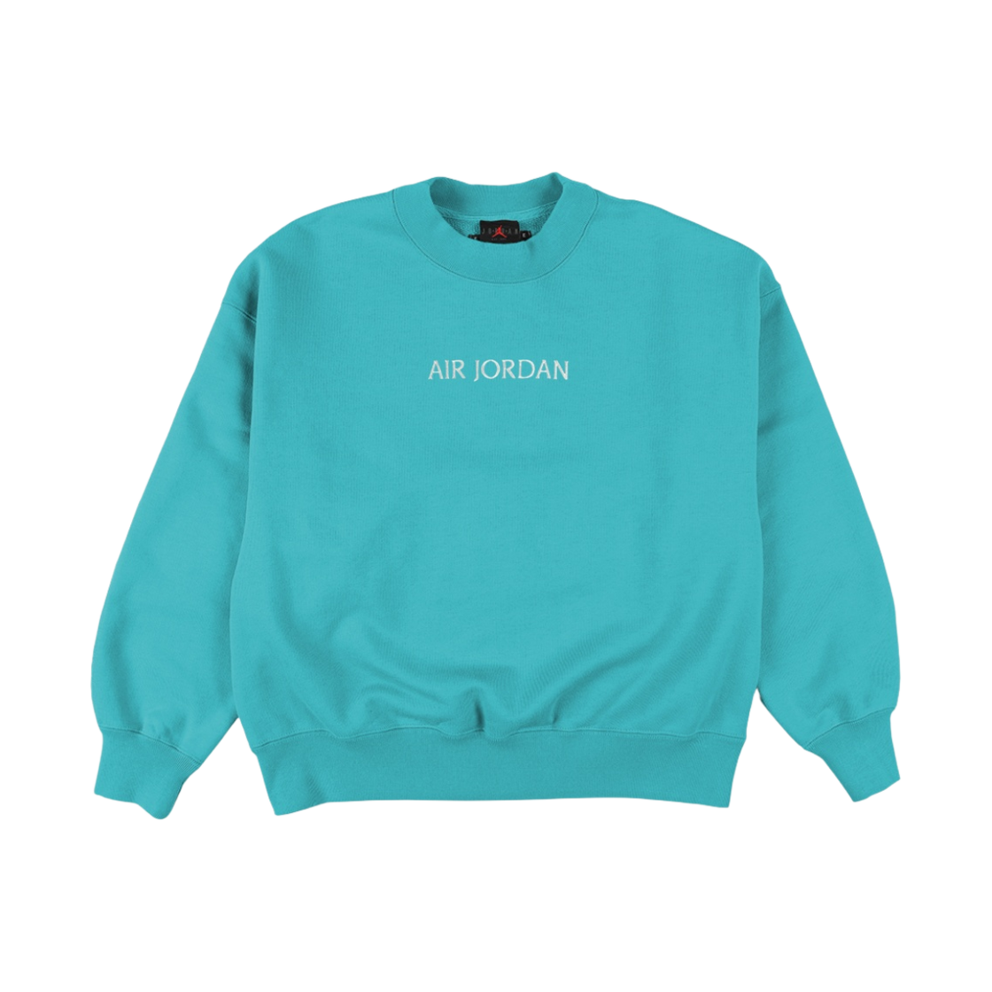 (W) 조던 워드마크 플리스 크루넥 스웨트셔츠 뉴 에메랄드 - 아시아((W) Jordan Wordmark Fleece Crewneck Sweatshirt New Emerald - Asia) - 1
