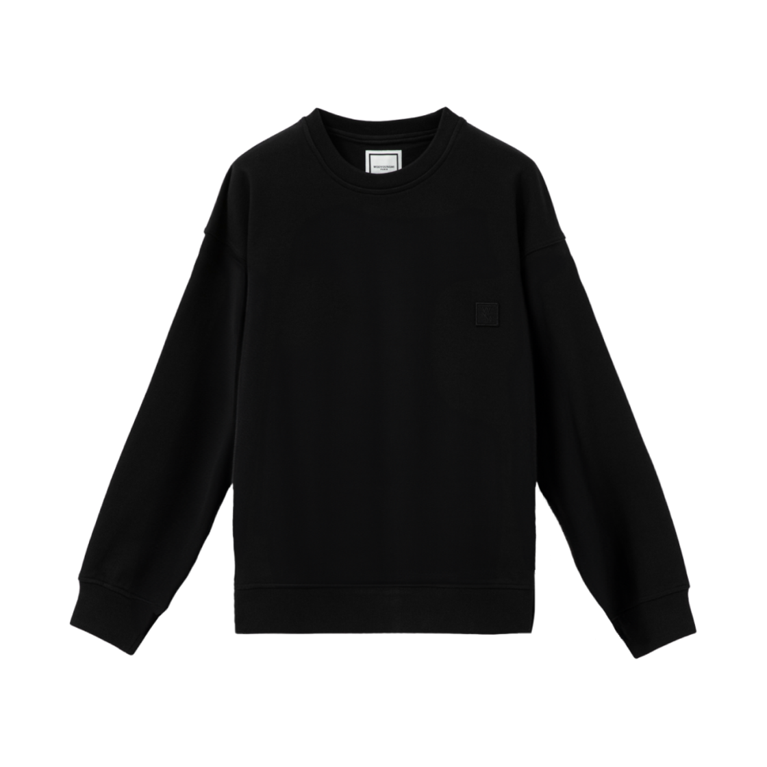 우영미 3D 플라워 백로고 스웨트셔츠 블랙 - 24FW | Wooyoungmi
