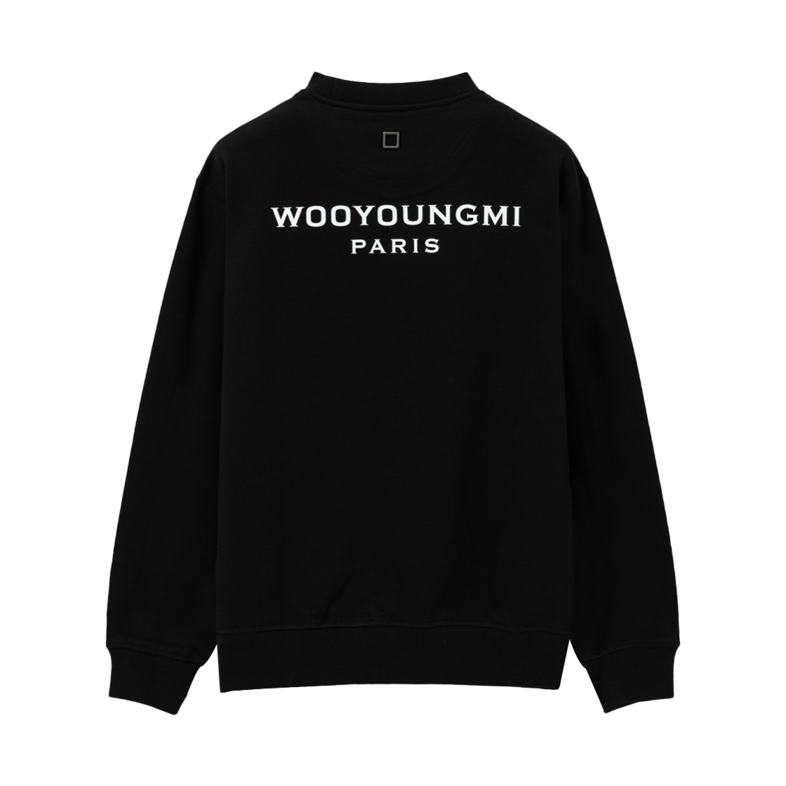 W251TS27723B Wooyoungmi Back Logo Sweatshirt Black - 25SS