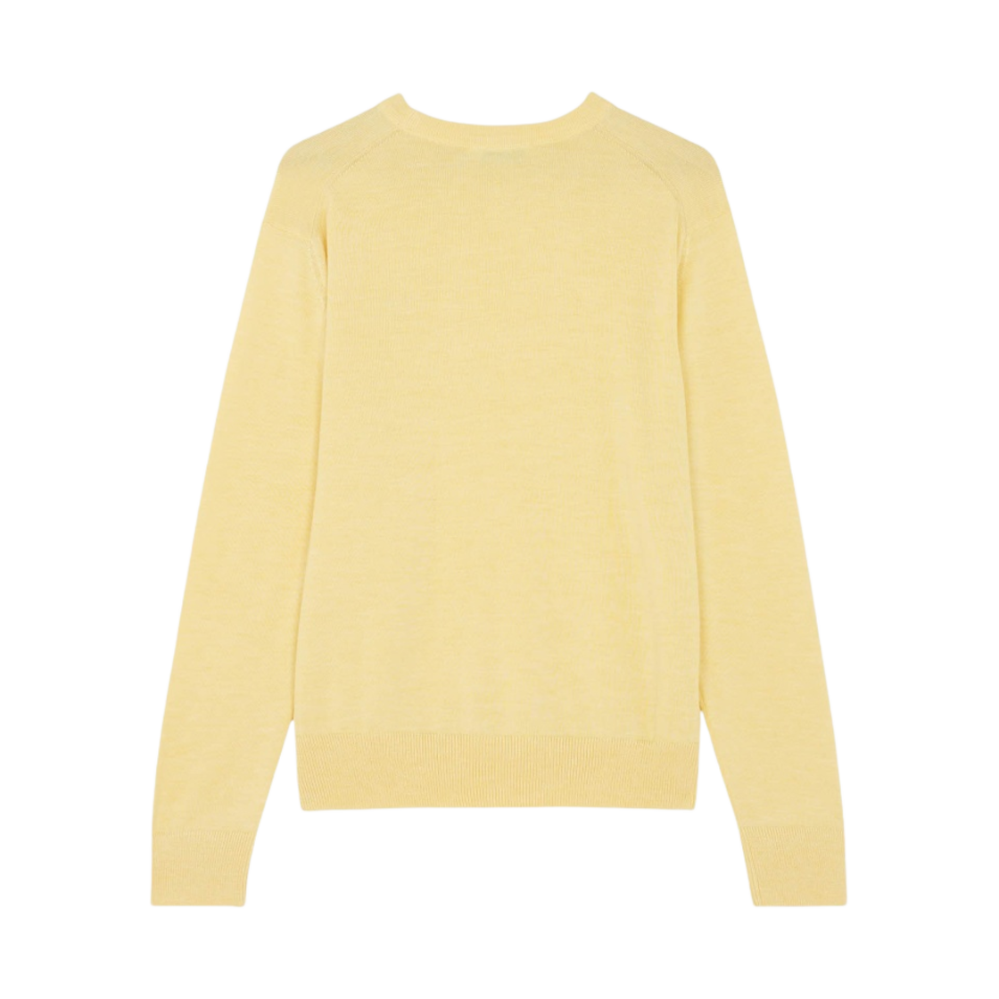 메종 키츠네 폭스 헤드 패치 레귤러 라운드넥 풀오버 니트 소프트 옐로우(Maison Kitsune Fox Head Patch Regular R-Neck Pullover Knit Soft Yellow) - 2