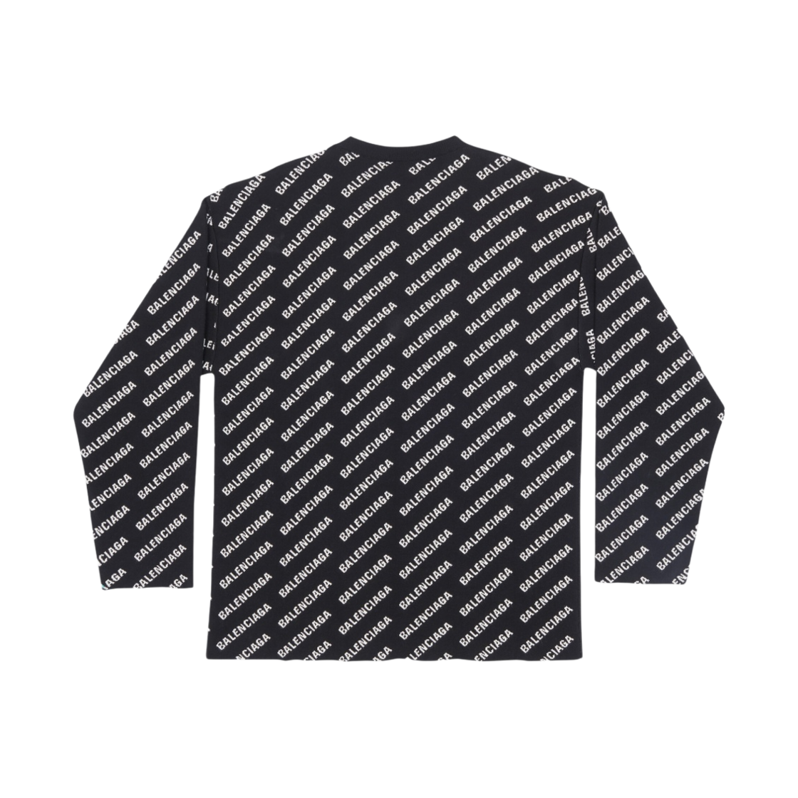 발렌시아가 미니 올오버 로고 스웨터 블랙(Balenciaga Mini Allover Logo Sweater Black) - 2