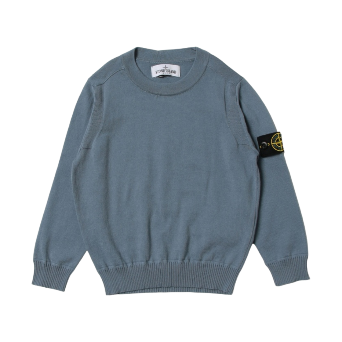 7616502A4-V0046 (Kids) Stone Island 502A4 Crewneck Knit Powder Blue - 22SS