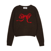 Bensimon Ribbon Jacquard Knit Brown