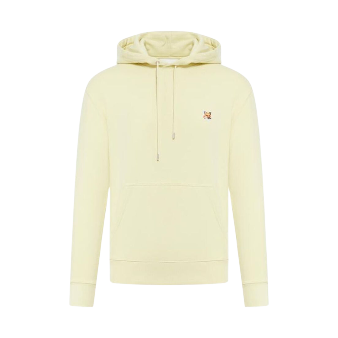 메종 키츠네 폭스 헤드 패치 레귤러 후드 초크 옐로우(Maison Kitsune Fox Head Patch Regular Hoodie Chalk Yellow) - 1