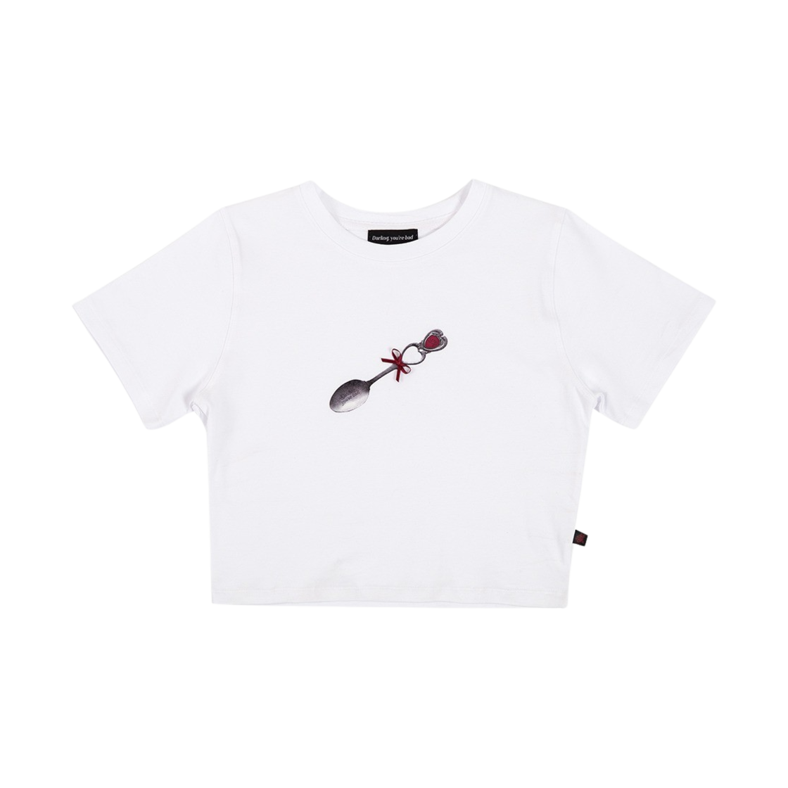 23SUMTCSP Darling You're Bad Women Come And Spoon Me Tee White