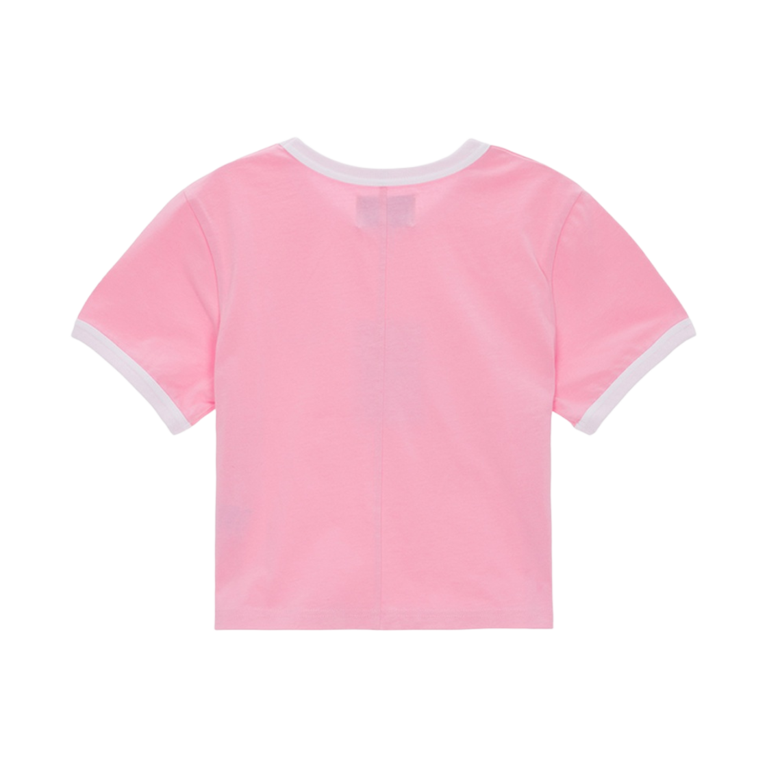 (W) 마뗑킴 서클 로고 링거 크롭 탑 핑크((W) Matin Kim Circle Logo Ringer Crop Top Pink) - 2