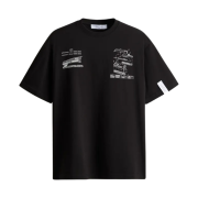 H&M x Rokh Printed T-Shirt Black Staplers