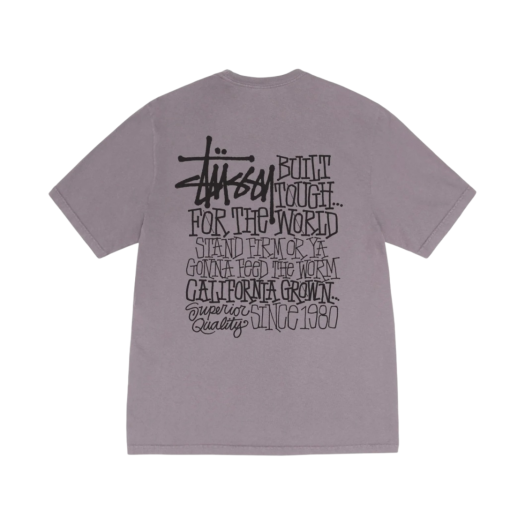 【ステューシー】Stussy California Grown Pigment Dyed T-Shirt Stüssy: Men's California Grown Pigment Dyed T-Shirt (Black