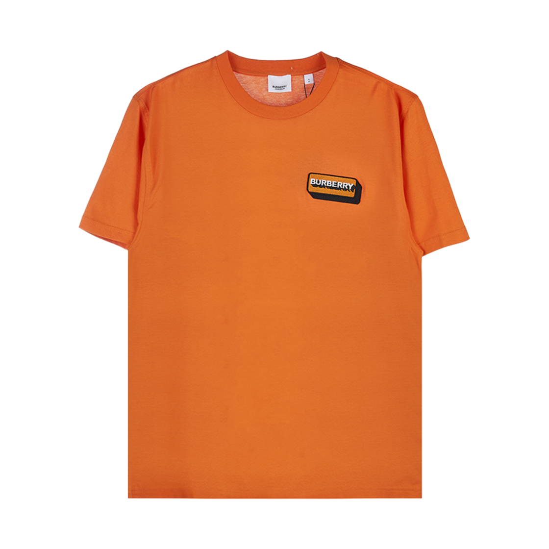 8057486 Burberry Logo Applique Oversized T-Shirt Bright Orange