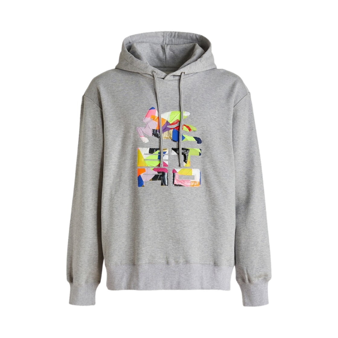 1Y69099283 Etro Logo Printed Lace Hooded Sweatshirt Gray