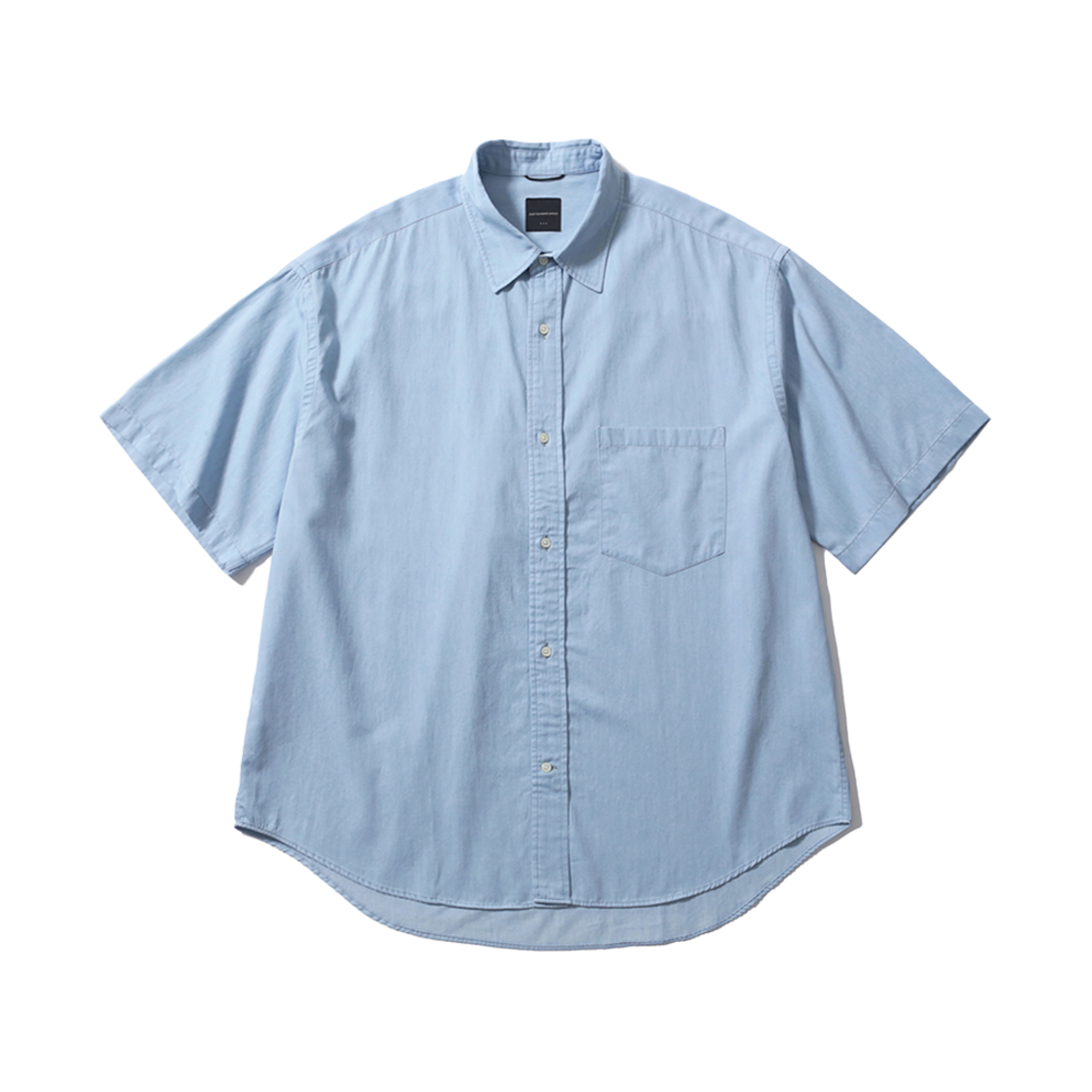 [SS25] 모이프 유니폼 반팔 셔츠 블리치드 인디고