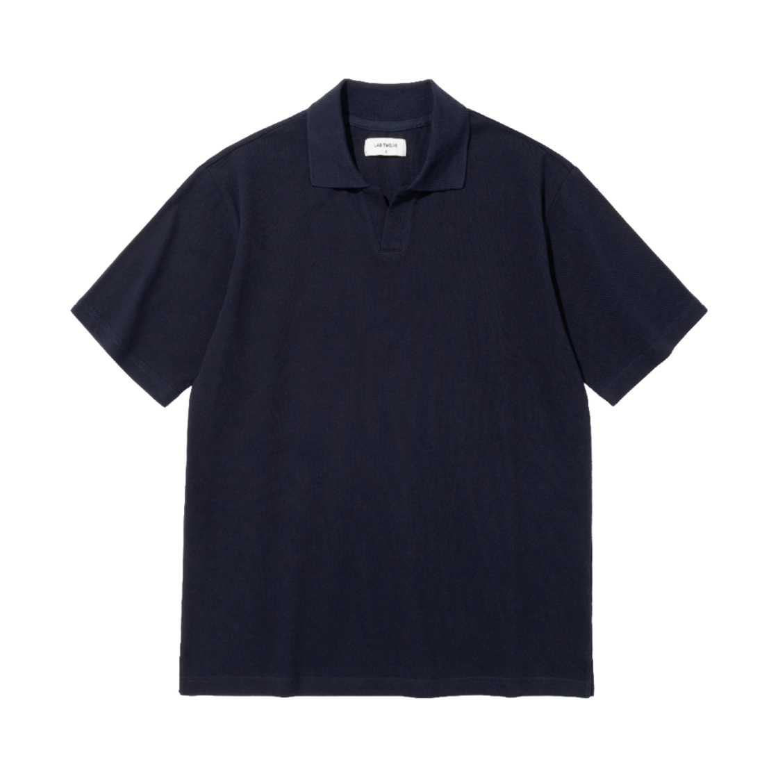 25SSOPT003 LAB TWELVE Overfit Pique Shirt Navy
