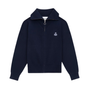 (W) Isabel Marant Axelle Zip-Up Cardigan Midnight - 24FW
