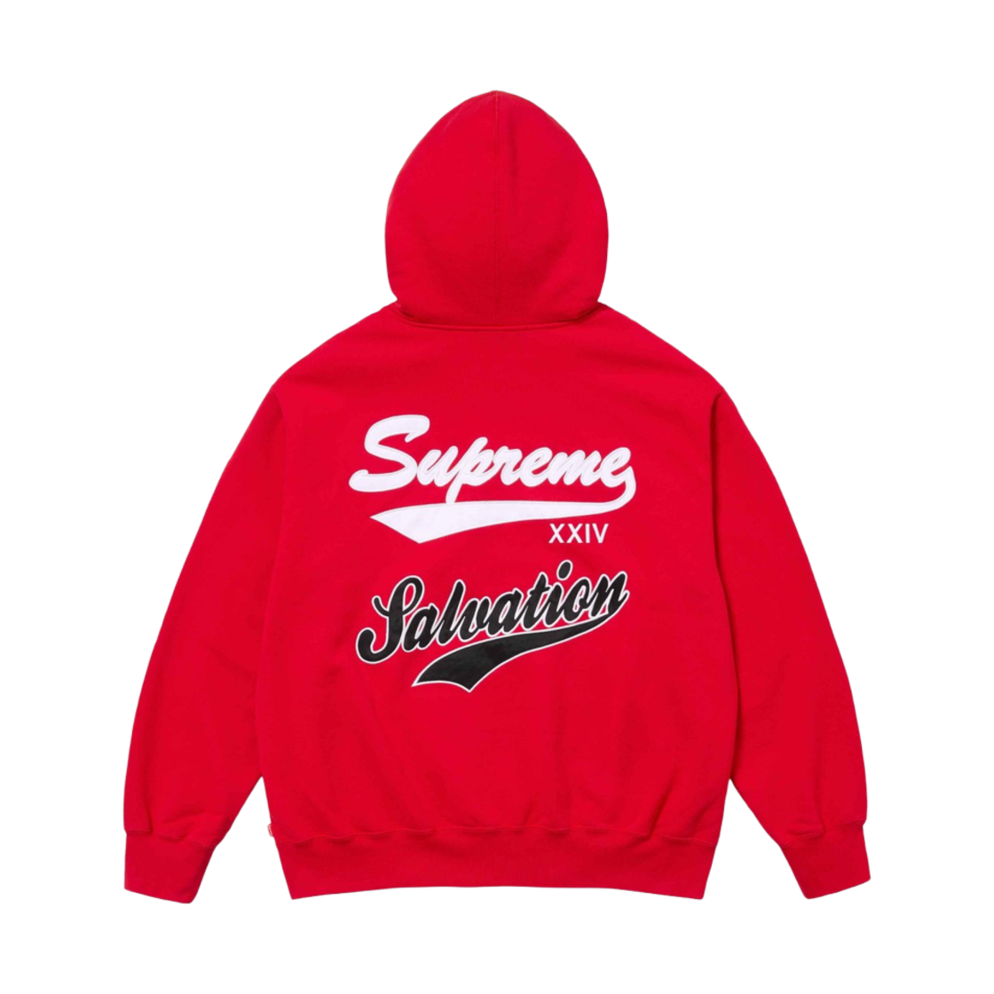 슈프림 살베이션 집업 후드 레드 - 24SS(Supreme Salvation Zip Up Hooded Sweatshirt Red - 24SS) - 1