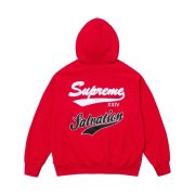 Supreme Salvation Zip Up Hooded Sweatshirt Red - 24SS