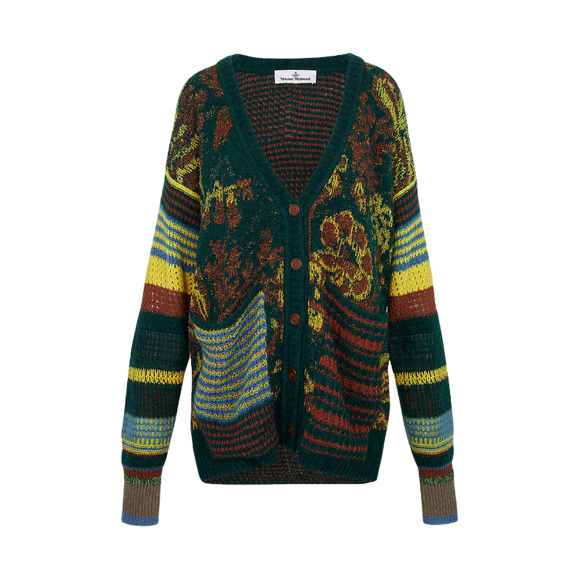 비비안 웨스트우드 블러리 오버사이즈 가디건 멀티(Vivienne Westwood Blurry Oversized Cardigan Multi) - 1