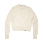(W) Acne Studios Keva Face Crewneck Cardigan Oatmeal Melange