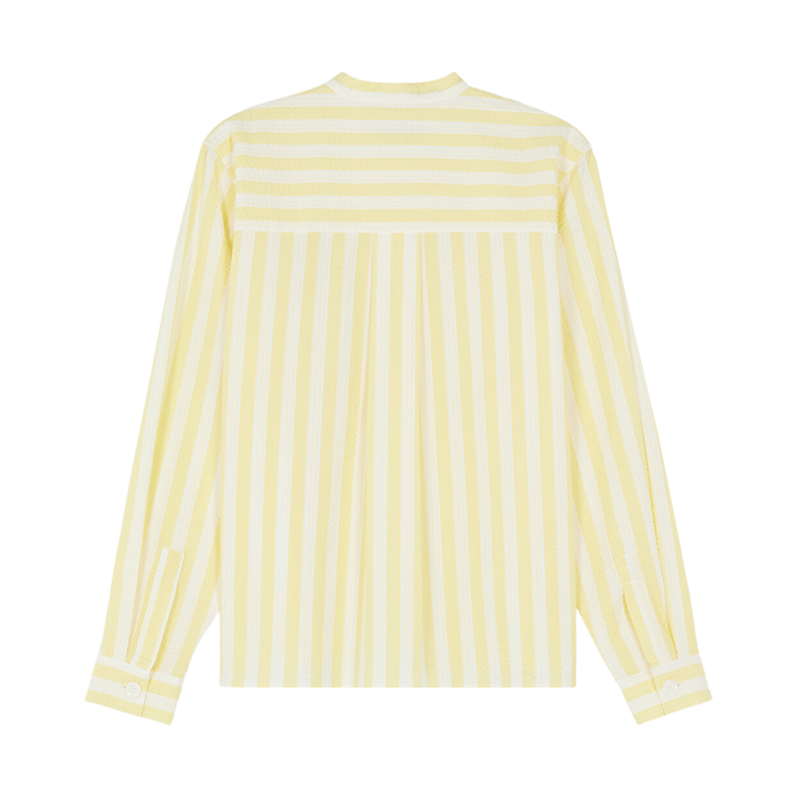 (W) 메종 키츠네 풀사이드 스트라이프 셔츠 레몬((W) Maison Kitsune Poolside Stripes Shirt Lemon) - 2