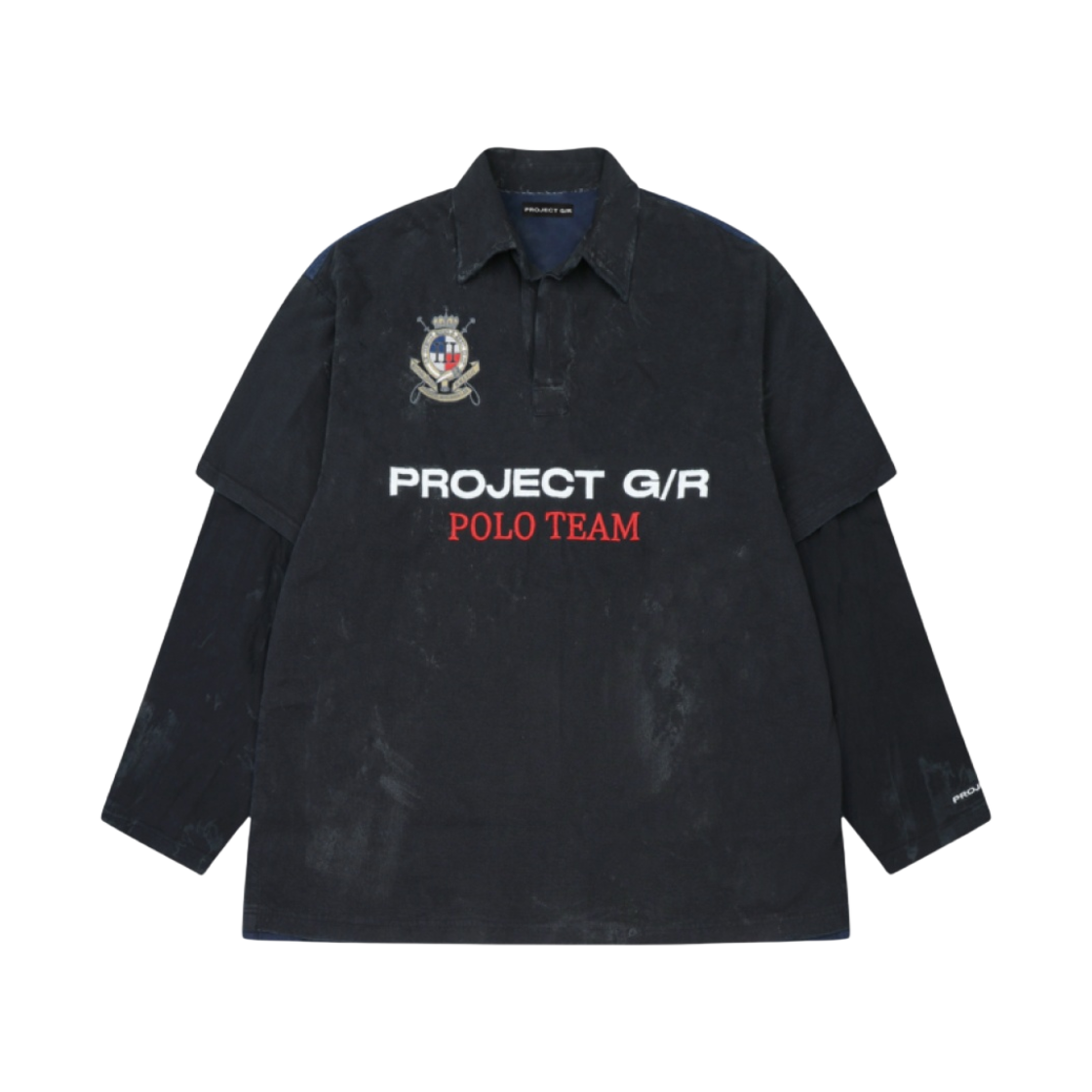 PG23FWML06BK Project G/R Polo Parody Shirts Black