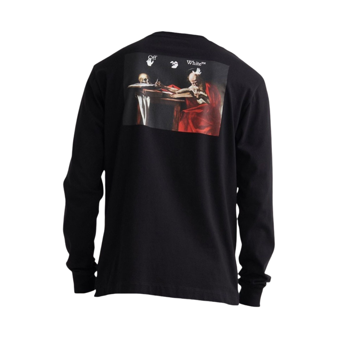 오프화이트 오일 카라바지오 페인팅 루즈 롱슬리브 티셔츠 블랙(Off-White Oil Caravaggio Painting Loose Long Sleeve T-Shirt Black) - 2