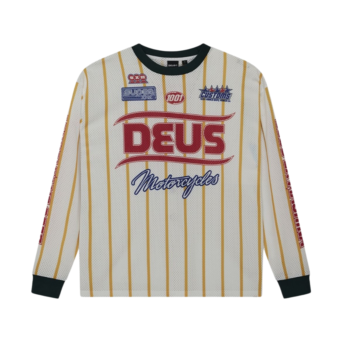 데우스 엑스 마키나 루트 원 모토 저지 화이트(Deus Ex Machina Route One Moto Jersey White) - 1
