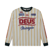 Deus Ex Machina Route One Moto Jersey White