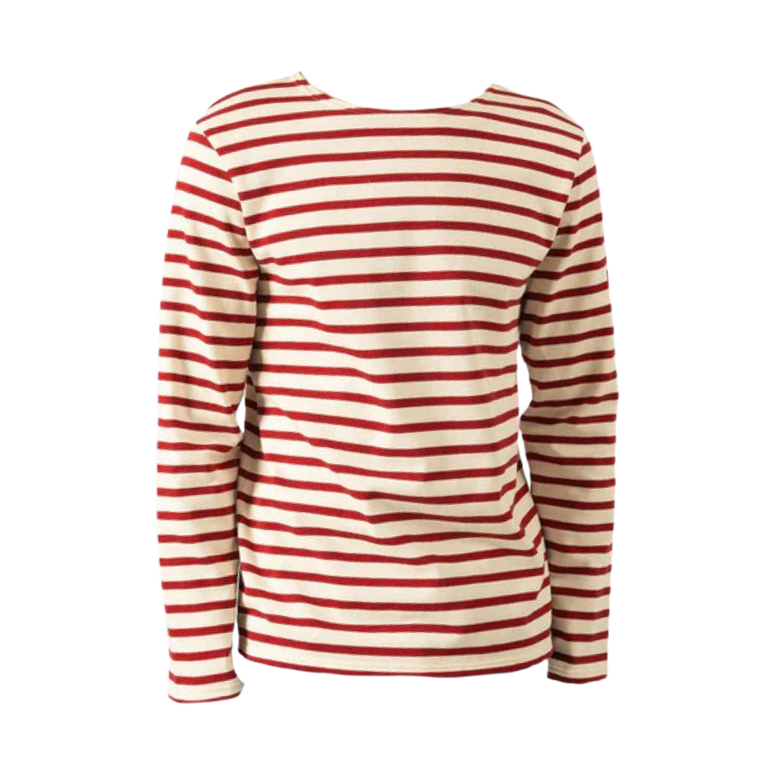6870-OU Saint James Meridien Moderne Striped Sailor Long Sleeve T-Shirt Ecru Persan
