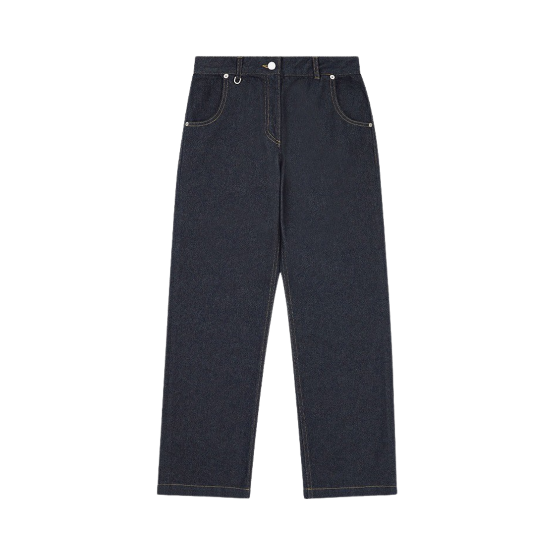 saf00186 Safarispot 1/2 Roux Base Uniform Heavy Denim Pants Blue